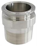 1 1/2^ Tri clamp X male NPT threaded adaptor