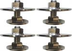 1 set of 4 adjustable feet for 225 & 275 gallon milk/wash vat