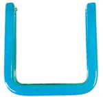 Blue plastic coated U bracket ONLY