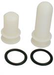 Wash plug set with gaskets, 2^  Less tee (2 piece)