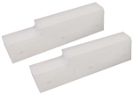 Set of 2 Delrin mounting slides for under curb CIP